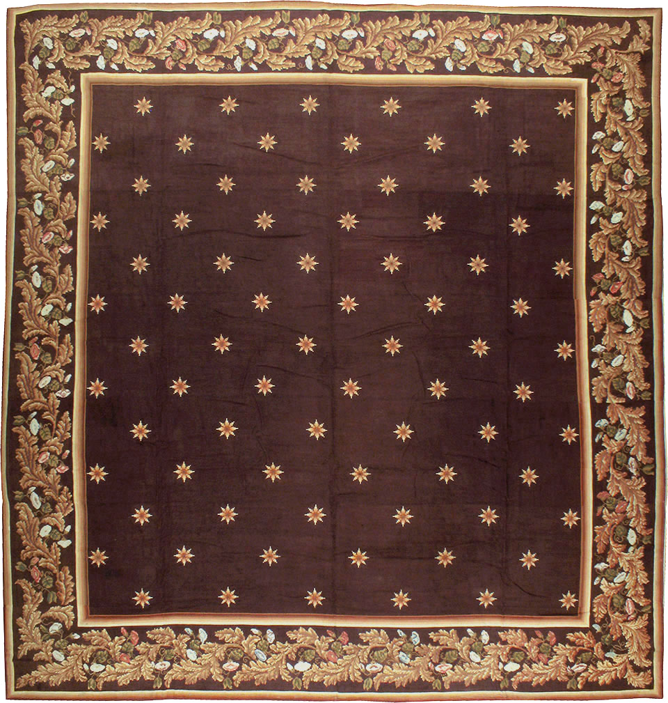 Vintage French Needlepoint Carpet, No.8582 - Gss