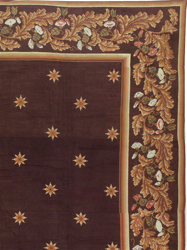 Vintage French Needlepoint Carpet, No.8582 - Gss