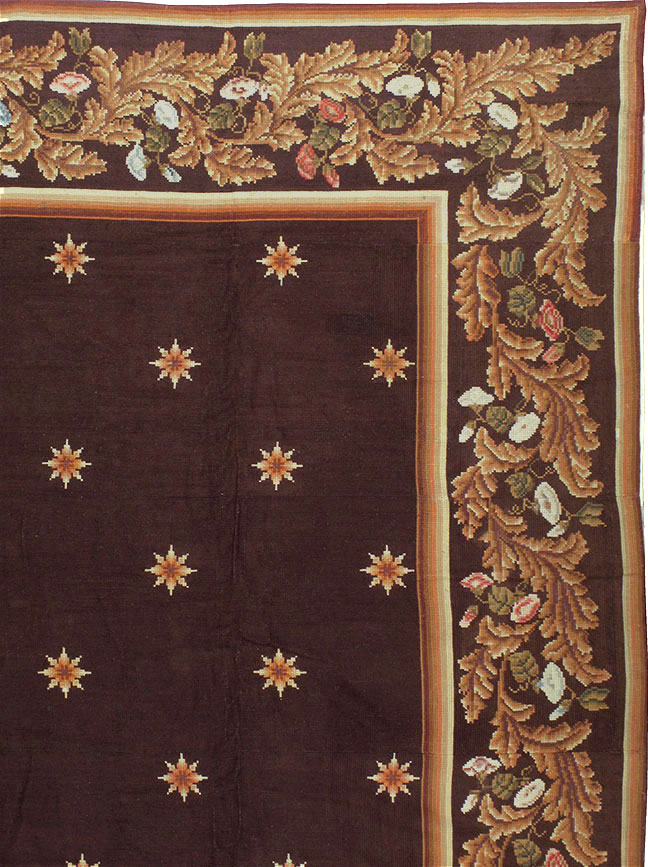 Vintage French Needlepoint Carpet, No.8582 - Gss