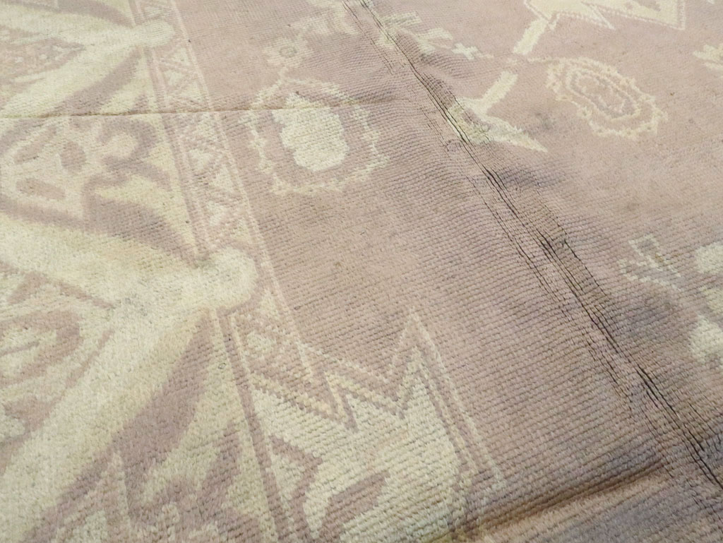 Vintage European Oushak Large Carpet, No.8600 - Gss