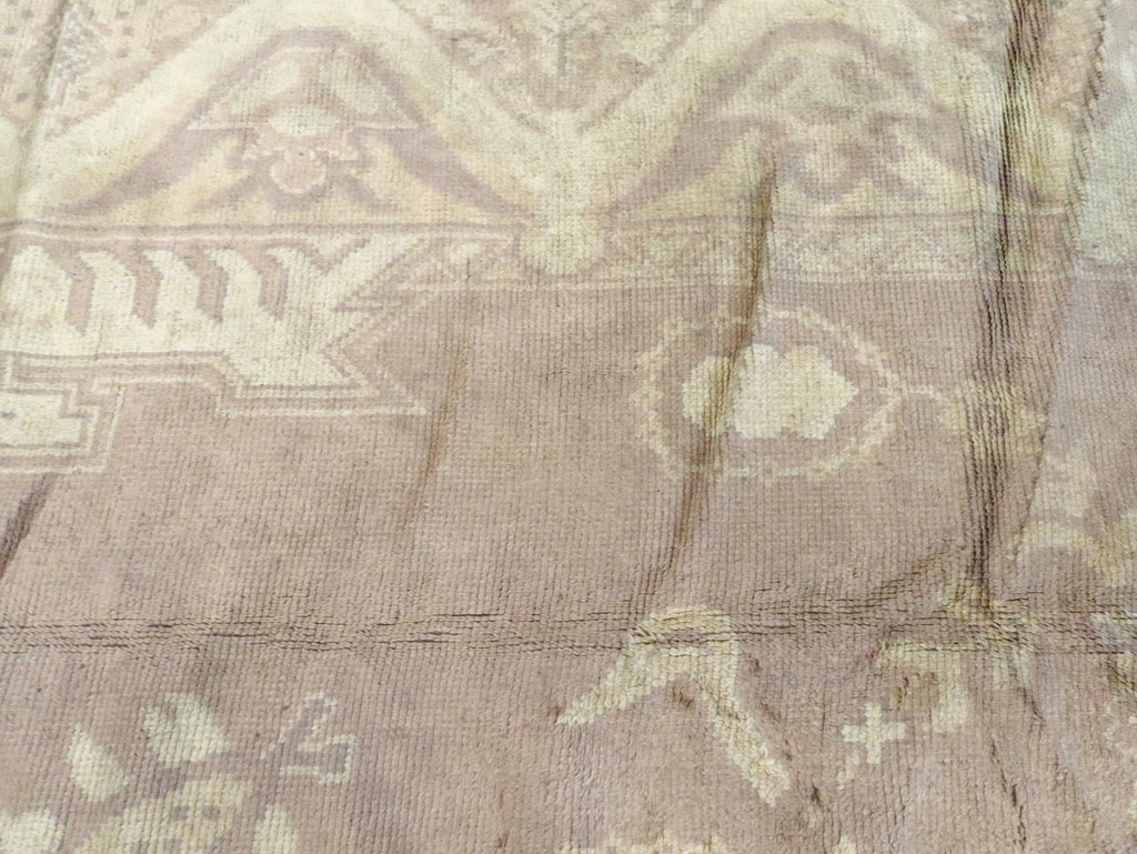 Vintage European Oushak Large Carpet, No.8600 - Gss