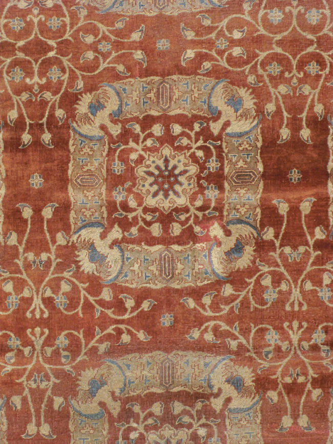 Antique Indian Lahore Carpet, No.8607 - Gss