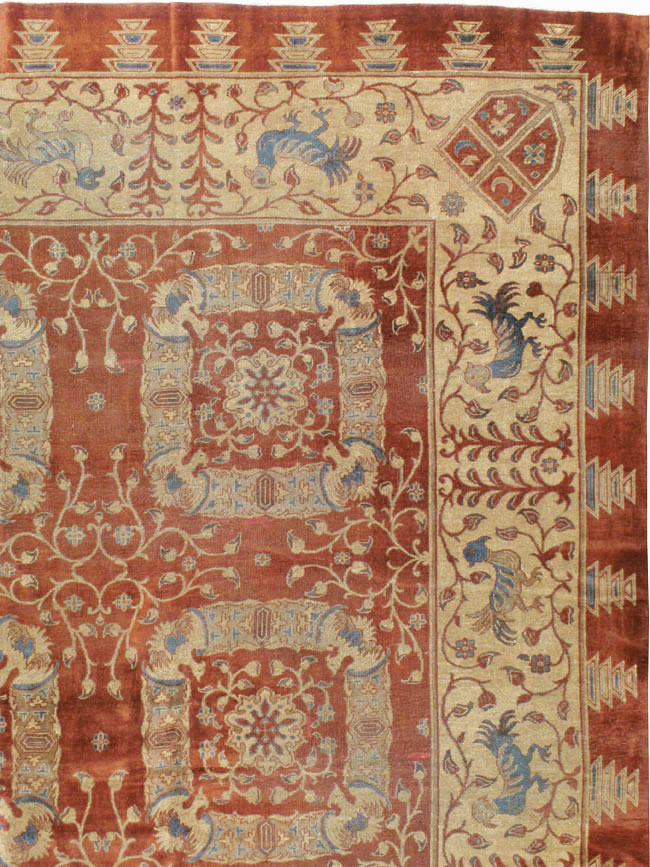 Antique Indian Lahore Carpet, No.8607 - Gss