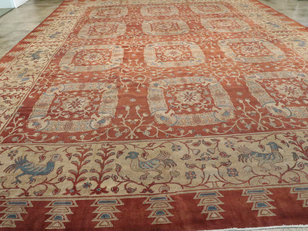 Antique Indian Lahore Carpet, No.8607 - Gss