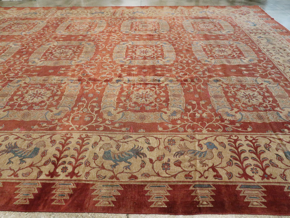 Antique Indian Lahore Carpet, No.8607 - Gss
