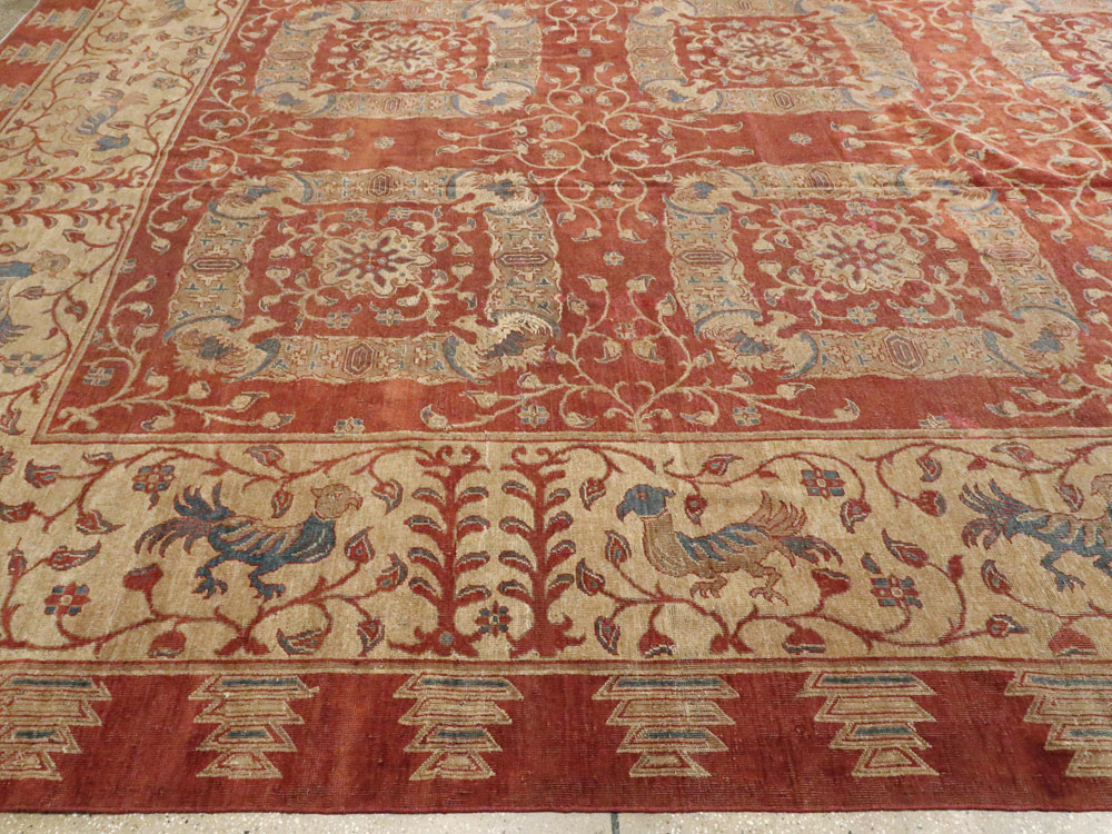 Antique Indian Lahore Carpet, No.8607 - Gss