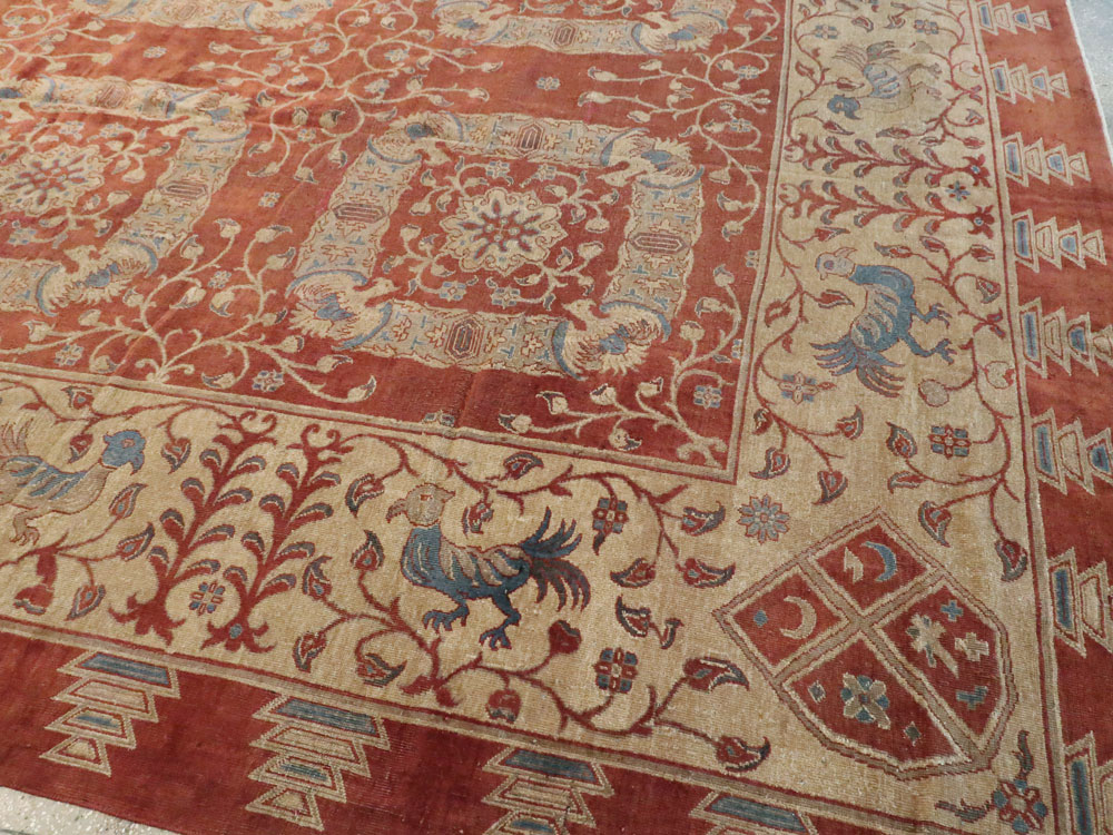 Antique Indian Lahore Carpet, No.8607 - Gss