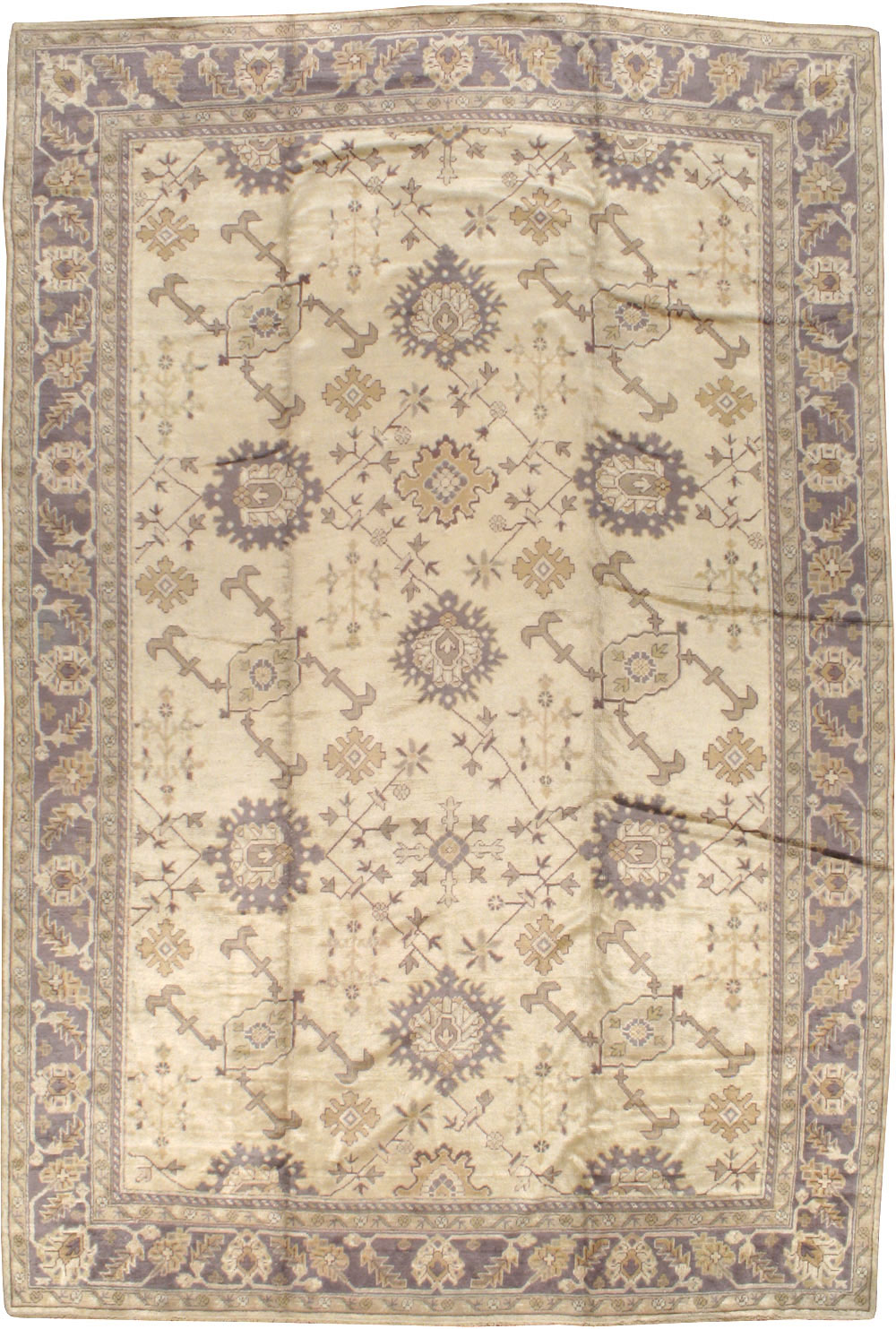 Vintage Turkish Oushak Carpet, No.8609 - Gss