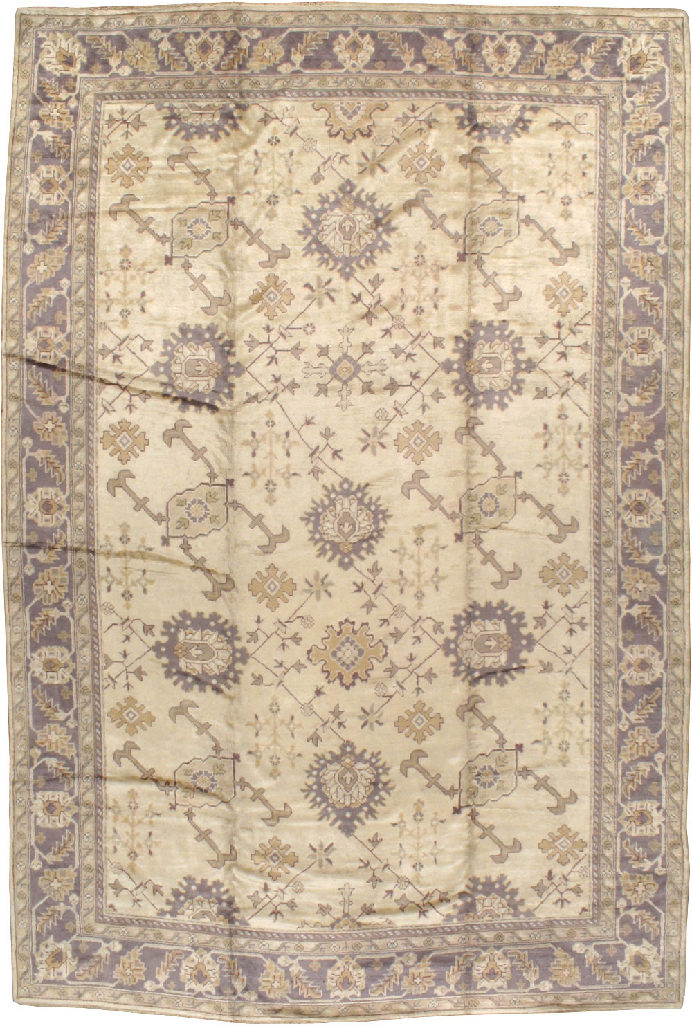 Vintage Turkish Oushak Carpet, No.8609 - Gss
