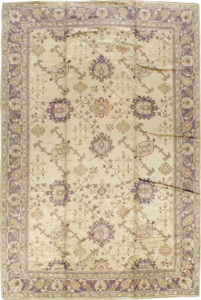 Vintage Turkish Oushak Carpet, No.8609 - Gss