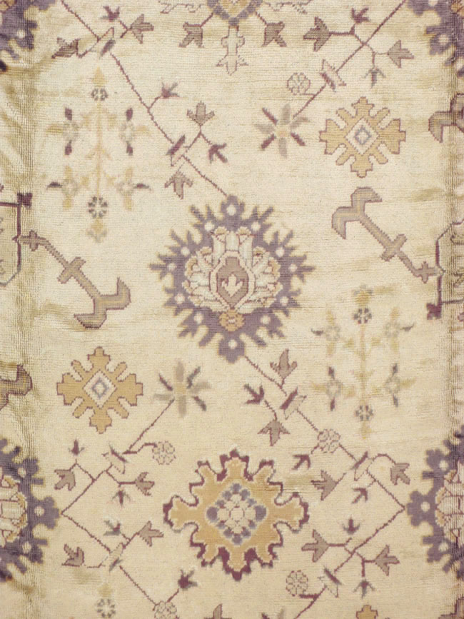 Vintage Turkish Oushak Carpet, No.8609 - Gss