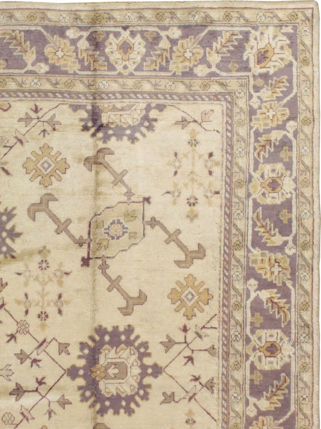 Vintage Turkish Oushak Carpet, No.8609 - Gss