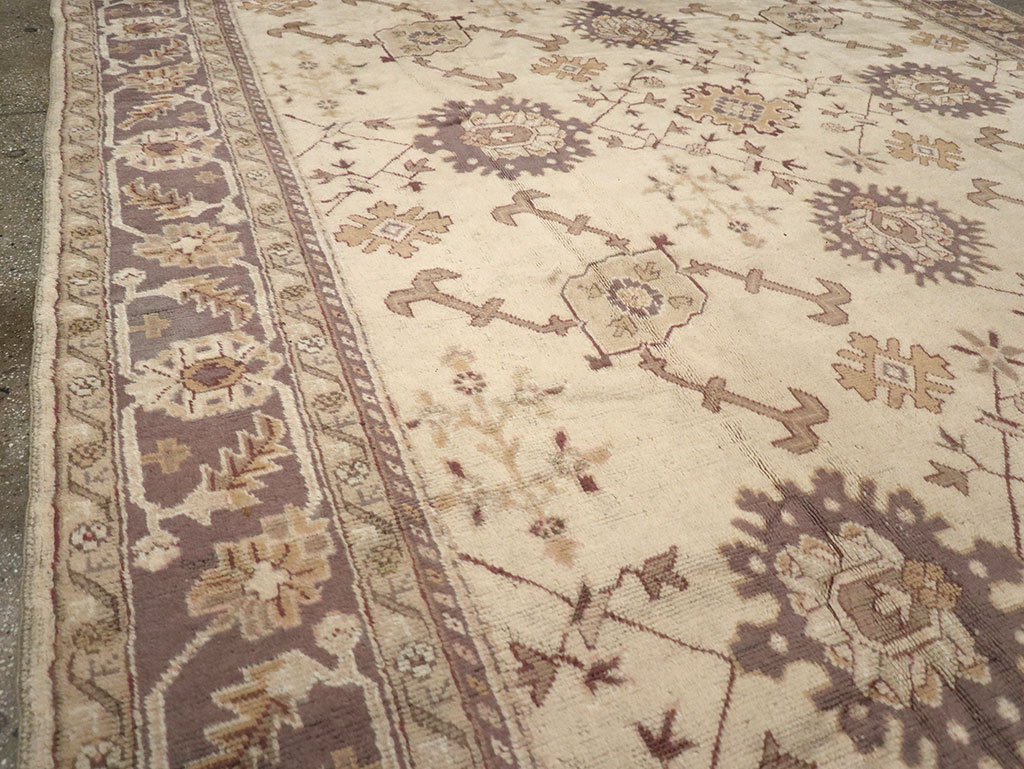 Vintage Turkish Oushak Carpet, No.8609 - Gss
