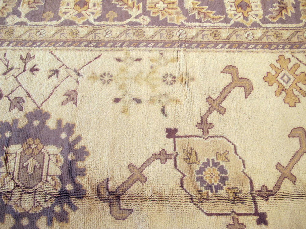 Vintage Turkish Oushak Carpet, No.8609 - Gss