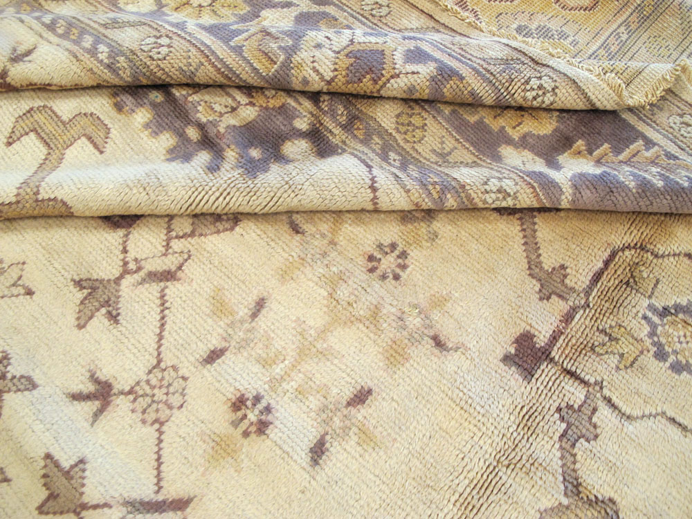 Vintage Turkish Oushak Carpet, No.8609 - Gss