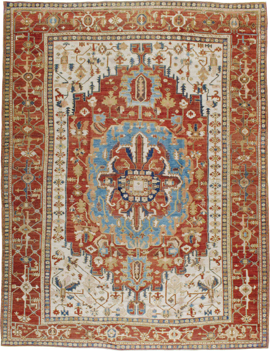 Antique Persian Heriz / Serapi Carpet, No.8639 - Gss