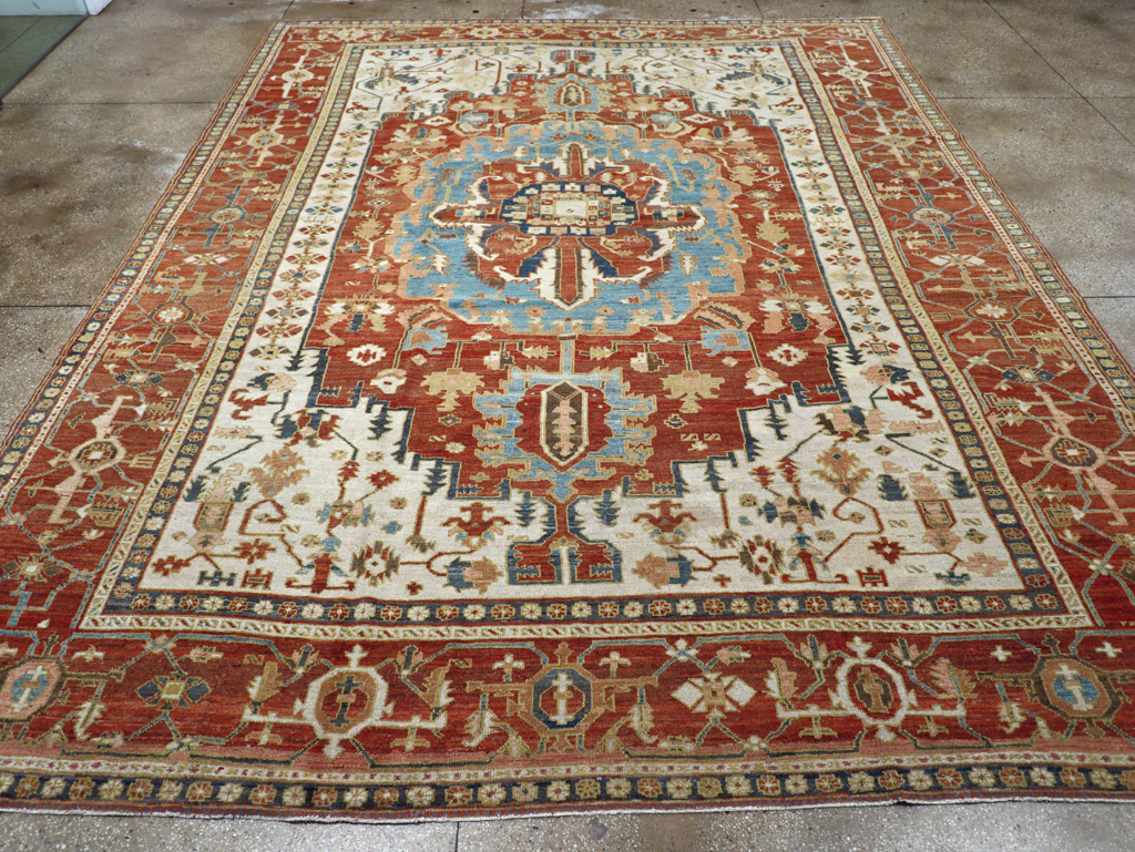 Antique Persian Heriz / Serapi Carpet, No.8639 - Gss