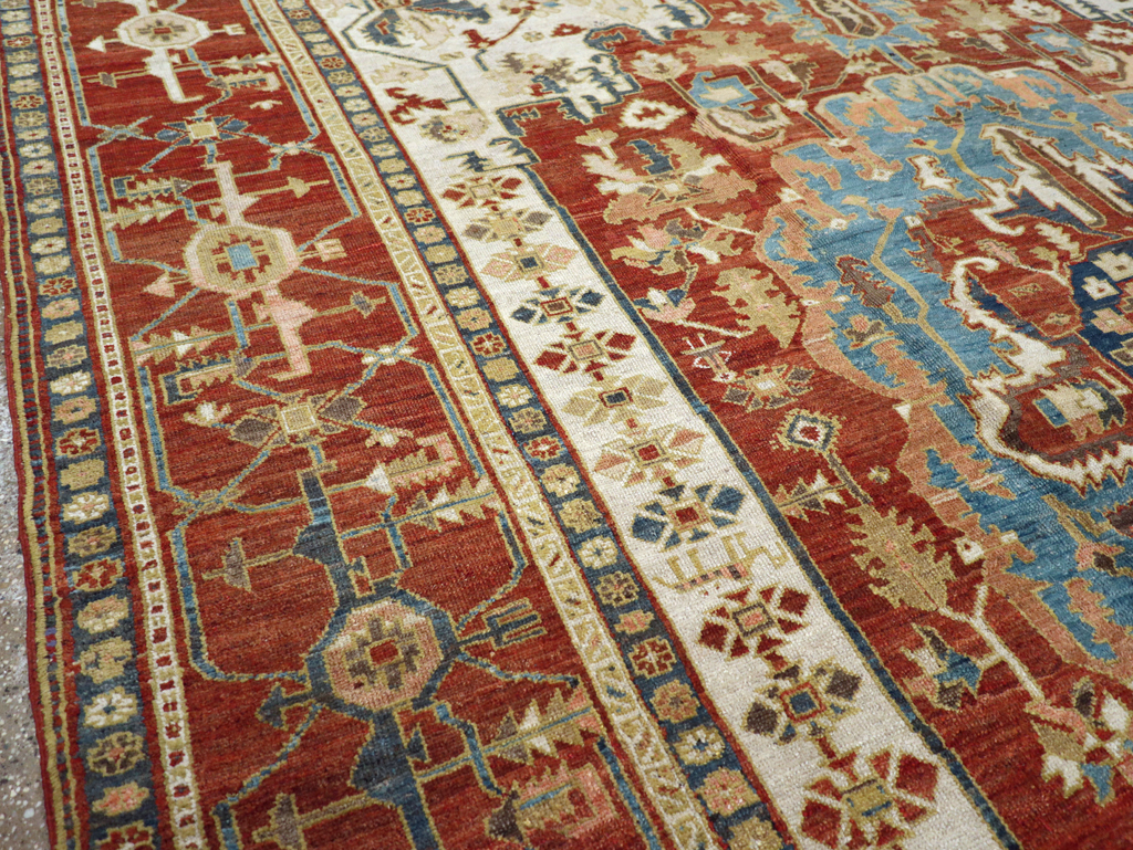 Antique Persian Heriz / Serapi Carpet, No.8639 - Gss