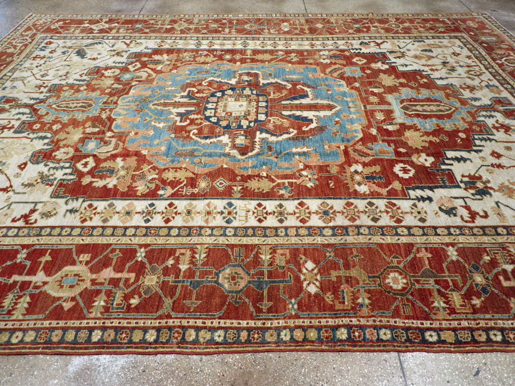 Antique Persian Heriz / Serapi Carpet, No.8639 - Gss