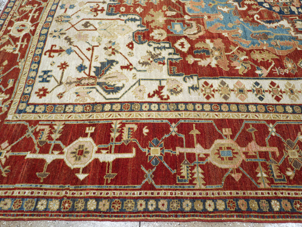 Antique Persian Heriz / Serapi Carpet, No.8639 - Gss