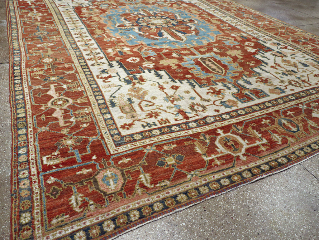 Antique Persian Heriz / Serapi Carpet, No.8639 - Gss