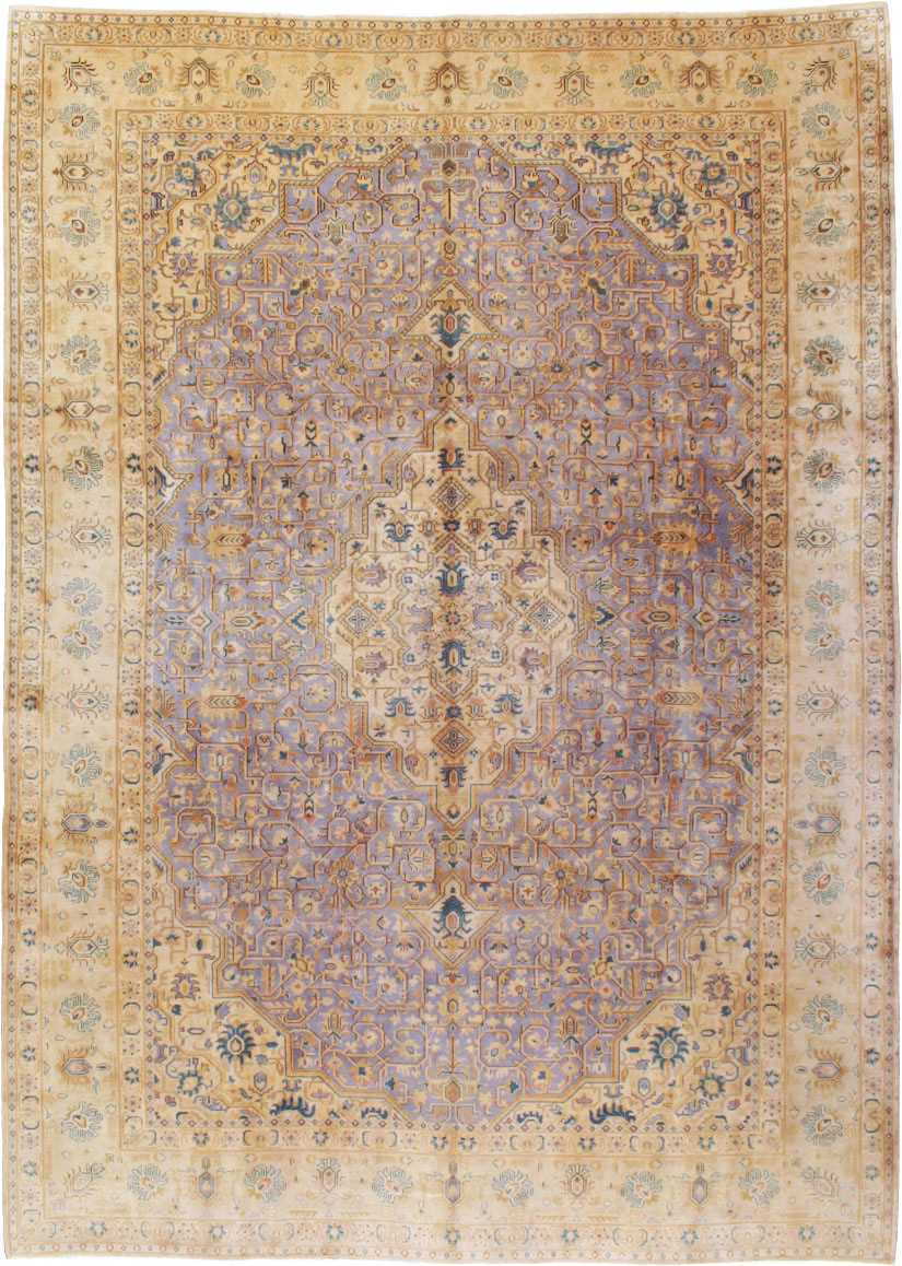 Vintage Persian Kashan Carpet, No.8651 - Gss