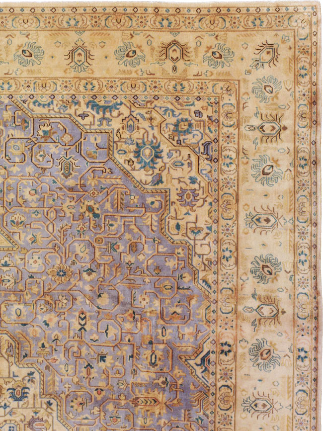 Vintage Persian Kashan Carpet, No.8651 - Gss