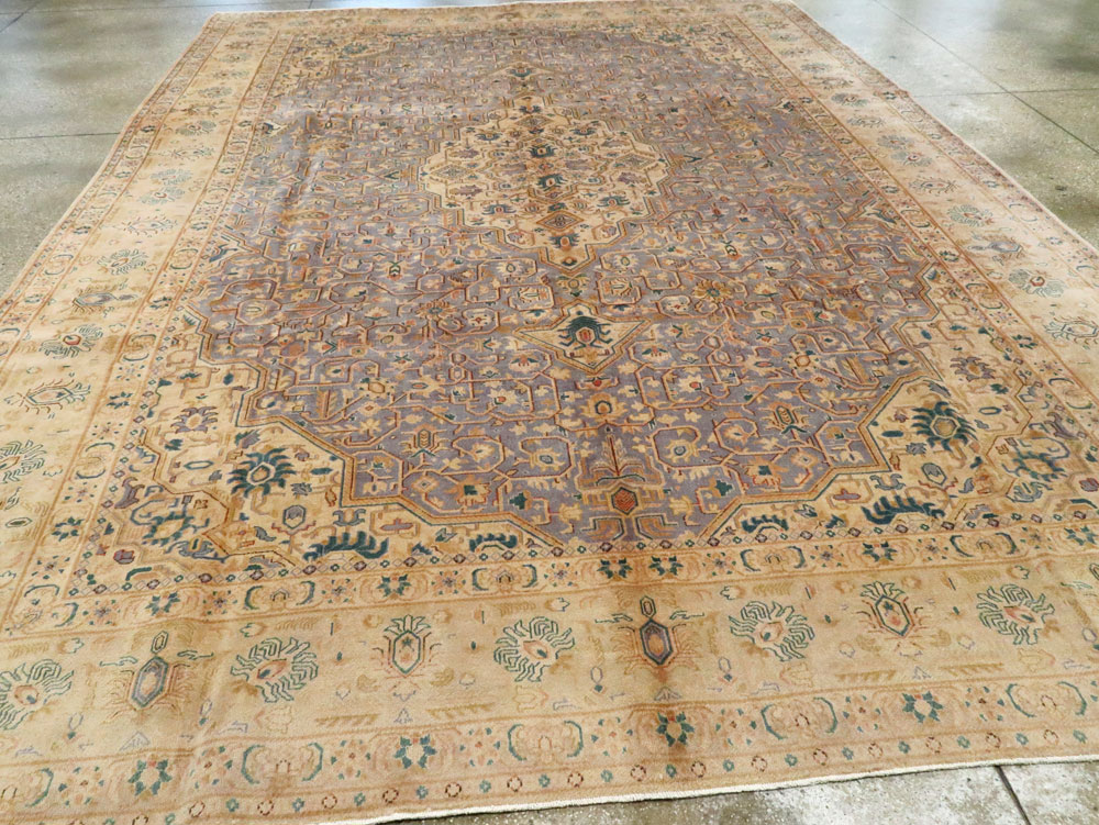 Vintage Persian Kashan Carpet, No.8651 - Gss