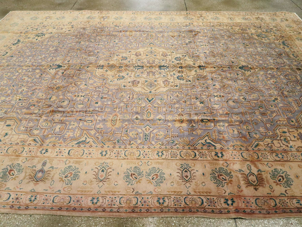 Vintage Persian Kashan Carpet, No.8651 - Gss
