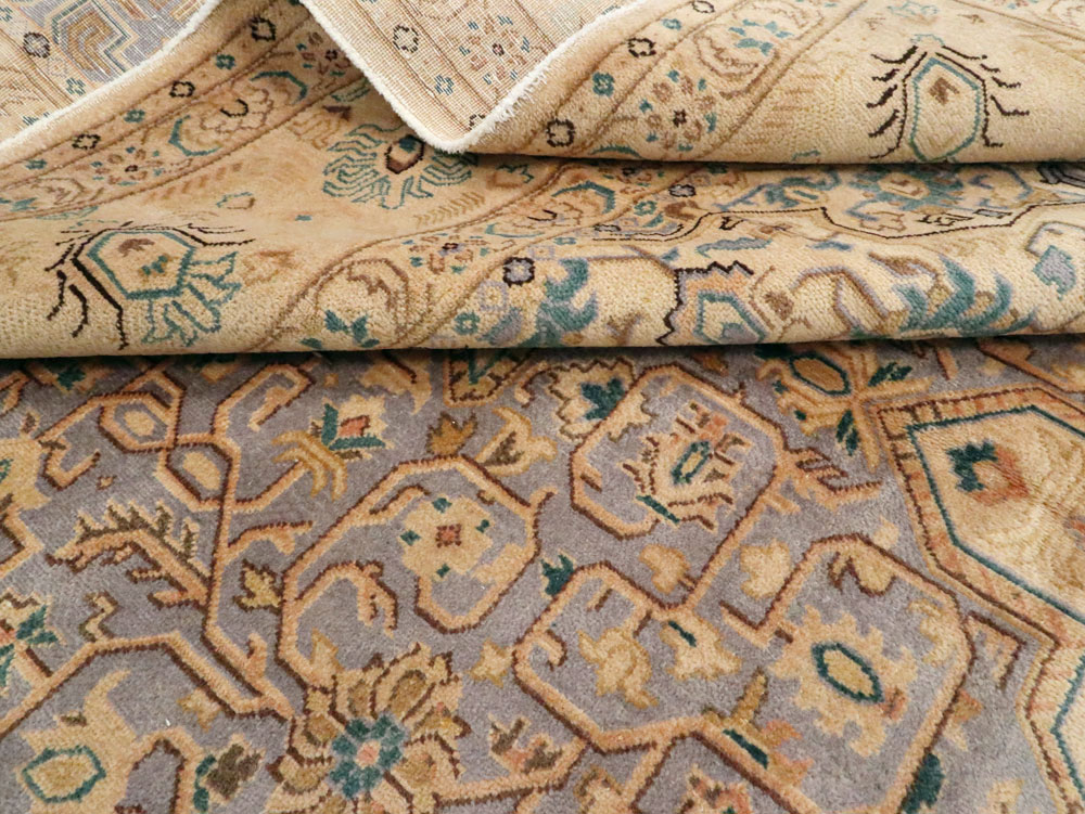 Vintage Persian Kashan Carpet, No.8651 - Gss