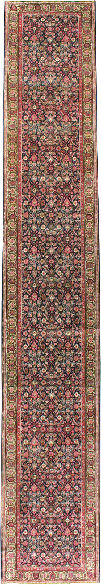 Antique Persian Fereghan Long Runner, No.8652 - Gss