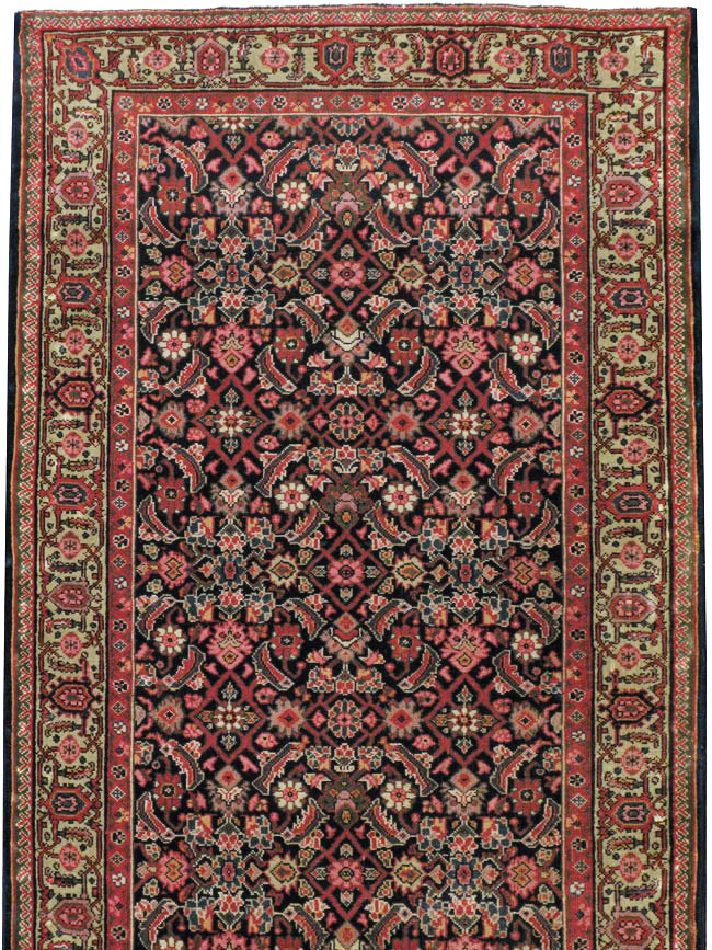 Antique Persian Fereghan Long Runner, No.8652 - Gss