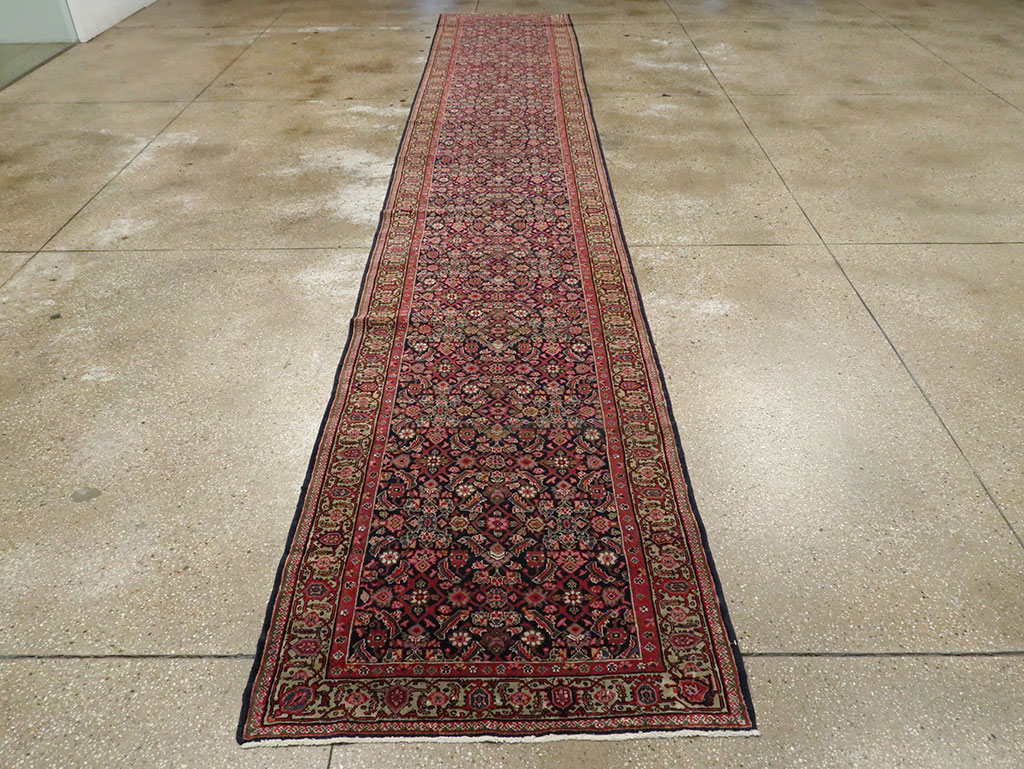 Antique Persian Fereghan Long Runner, No.8652 - Gss
