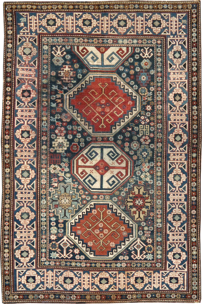 Antique Caucasian Shirvan Rug, No.8687 - Gss