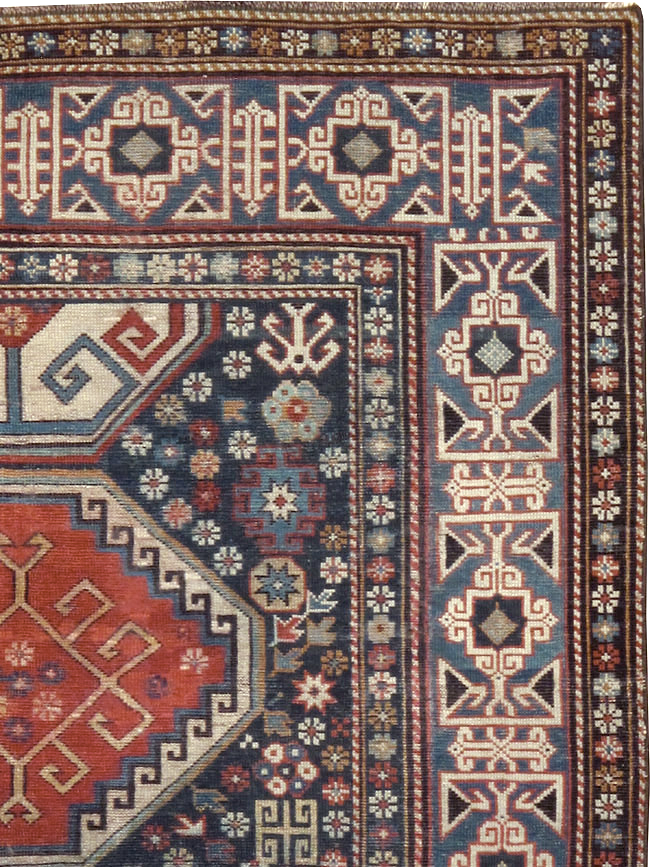 Antique Caucasian Shirvan Rug, No.8687 - Gss