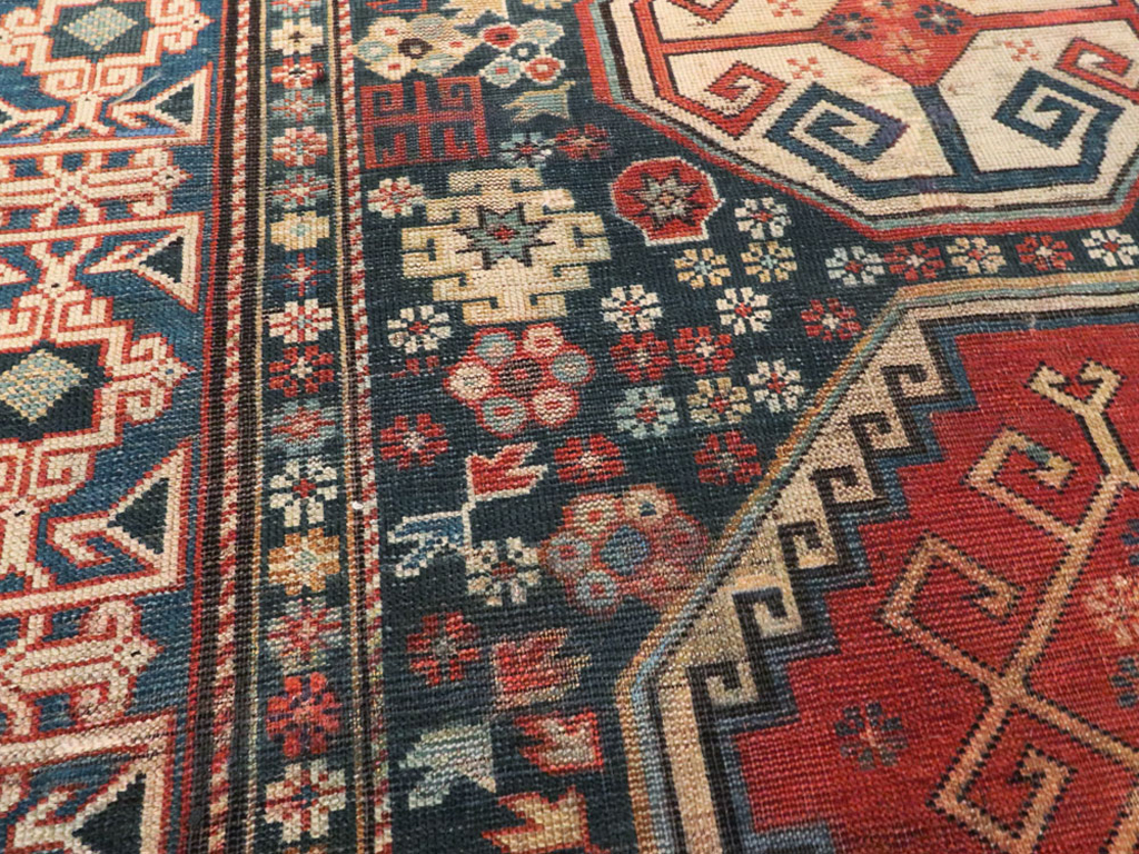 Antique Caucasian Shirvan Rug, No.8687 - Gss