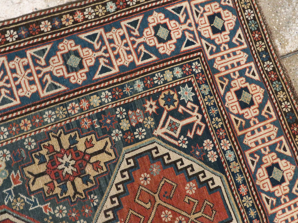 Antique Caucasian Shirvan Rug, No.8687 - Gss