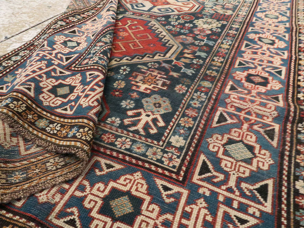 Antique Caucasian Shirvan Rug, No.8687 - Gss