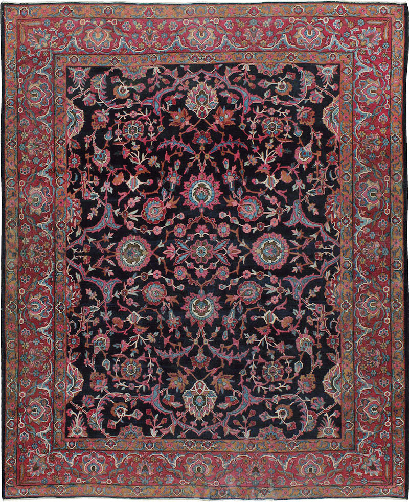 Antique Persian Lavar Kerman Carpet, No.8700 - Gss
