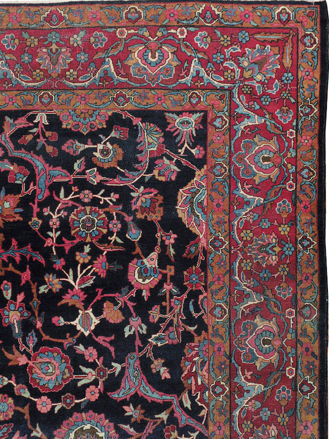 Antique Persian Lavar Kerman Carpet, No.8700 - Gss