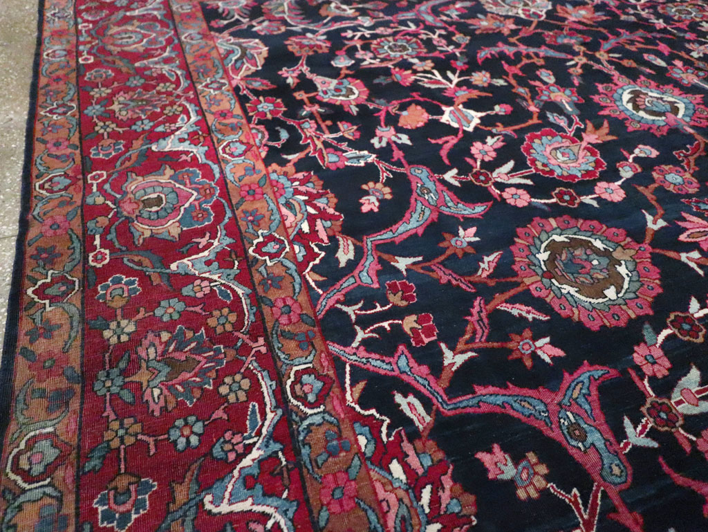 Antique Persian Lavar Kerman Carpet, No.8700 - Gss