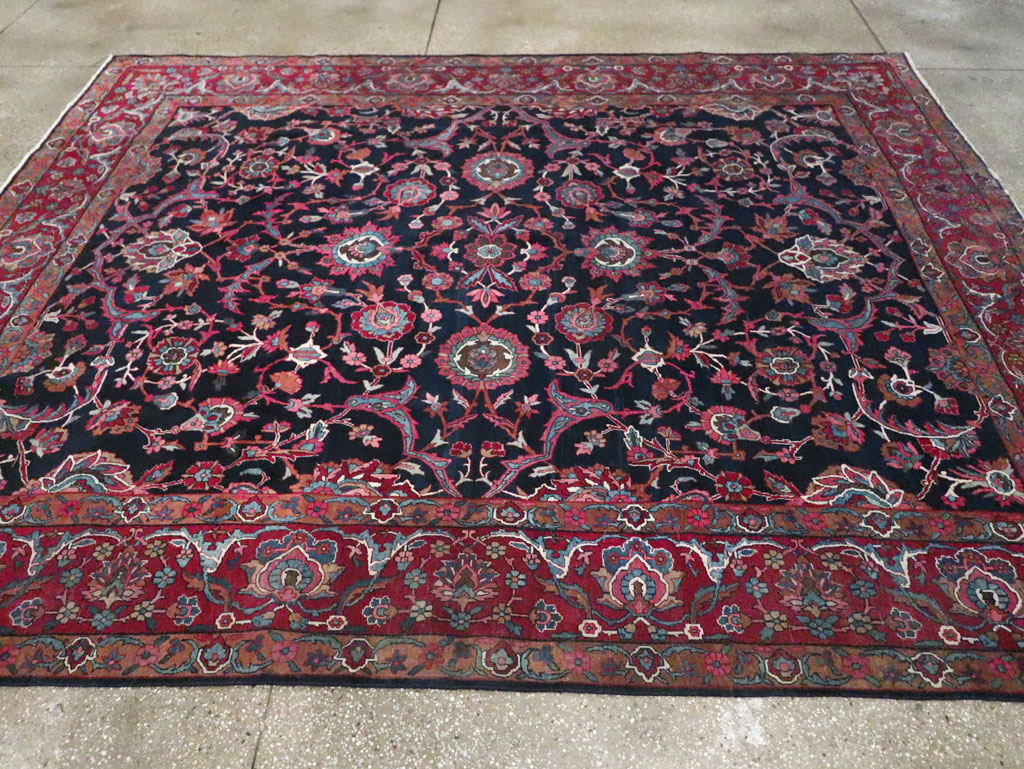 Antique Persian Lavar Kerman Carpet, No.8700 - Gss