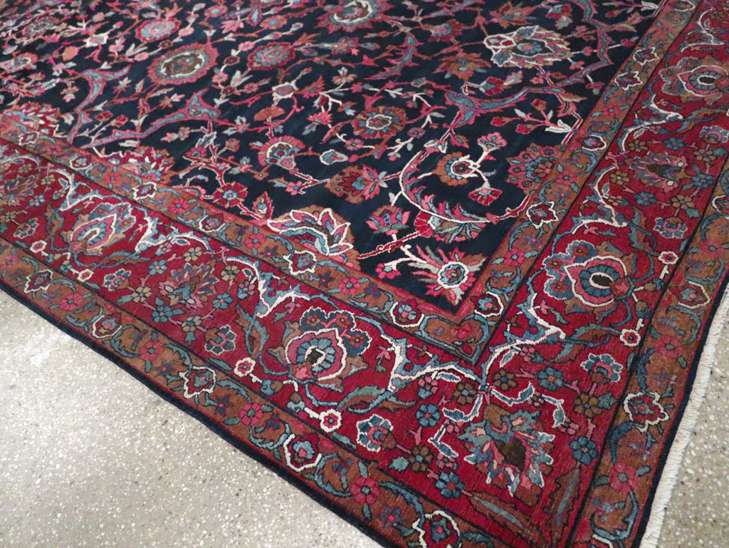 Antique Persian Lavar Kerman Carpet, No.8700 - Gss