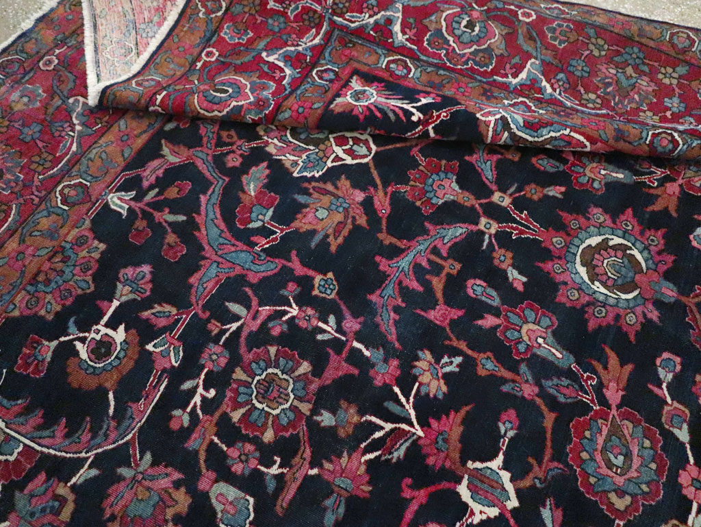 Antique Persian Lavar Kerman Carpet, No.8700 - Gss