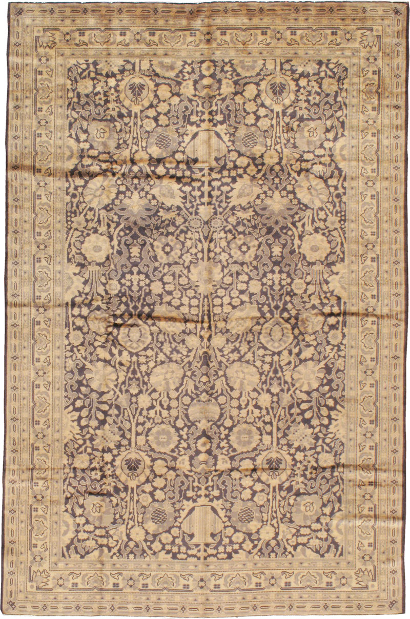 Vintage Indian Lahore Accent Carpet, No.8702 - Gss