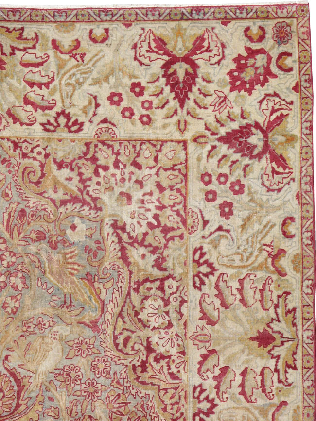 Antique Persian Lavar Kerman Rug, No.8706 - Gss