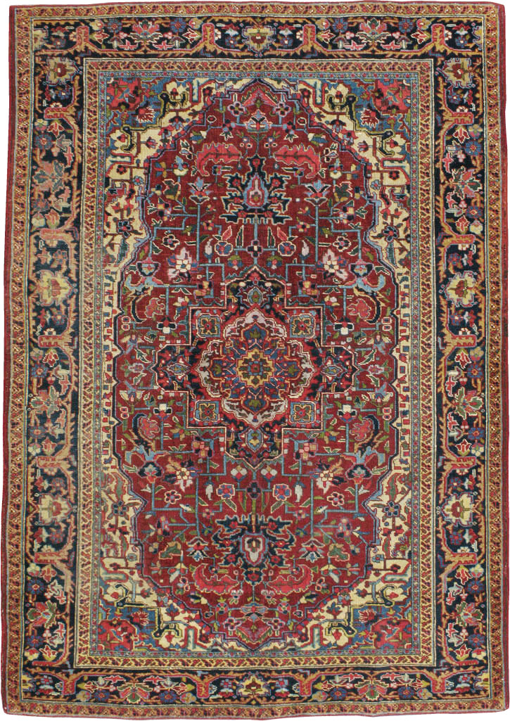 Vintage Persian Heriz Carpet, No.8713 - Gss