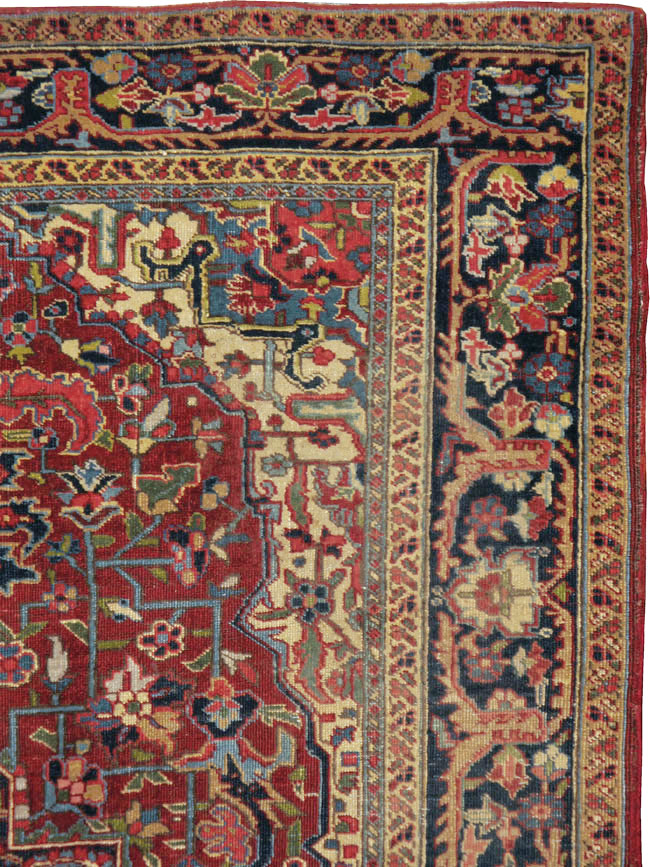 Vintage Persian Heriz Carpet, No.8713 - Gss