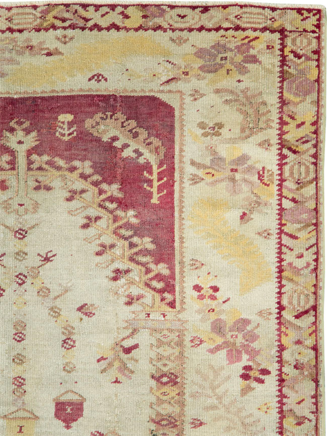 Antique Turkish Ghiordes Rug, No.8740 - Gss