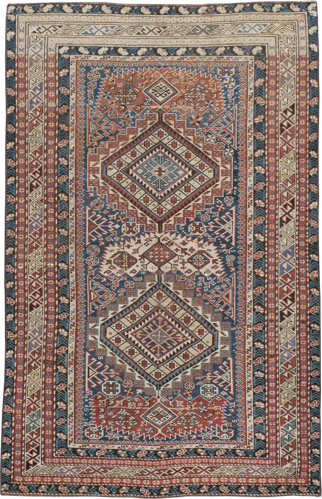 Antique Caucasian Shirvan Rug, No.8742 - Gss